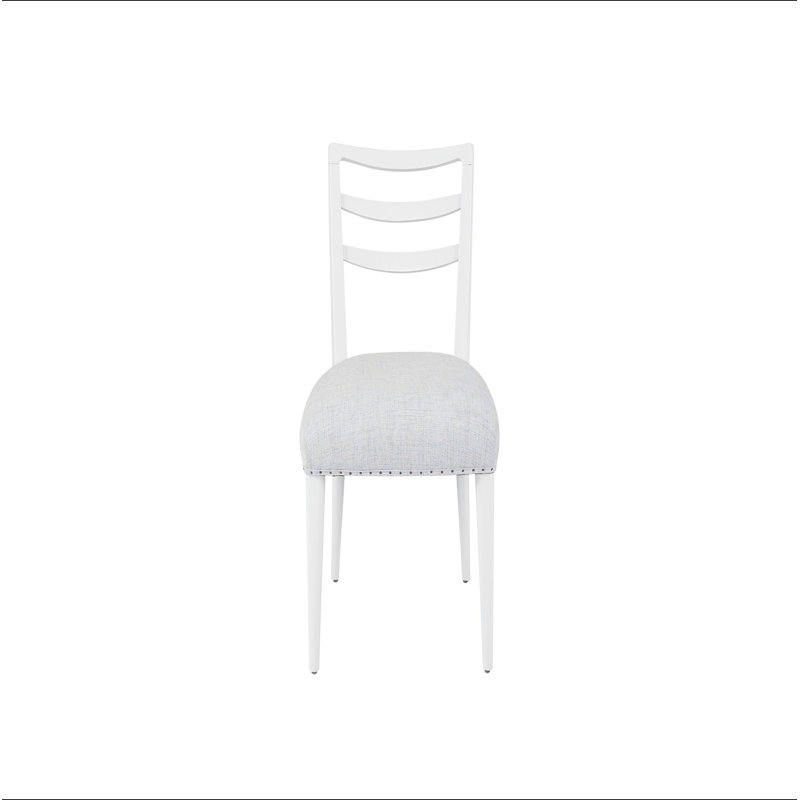 Ensemble de 2 chaises de salle à manger Ladderback, Blanc