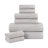 Cotton Highly Absorbent Solid and Checkered Border Towel Set-1744982520-1821013410