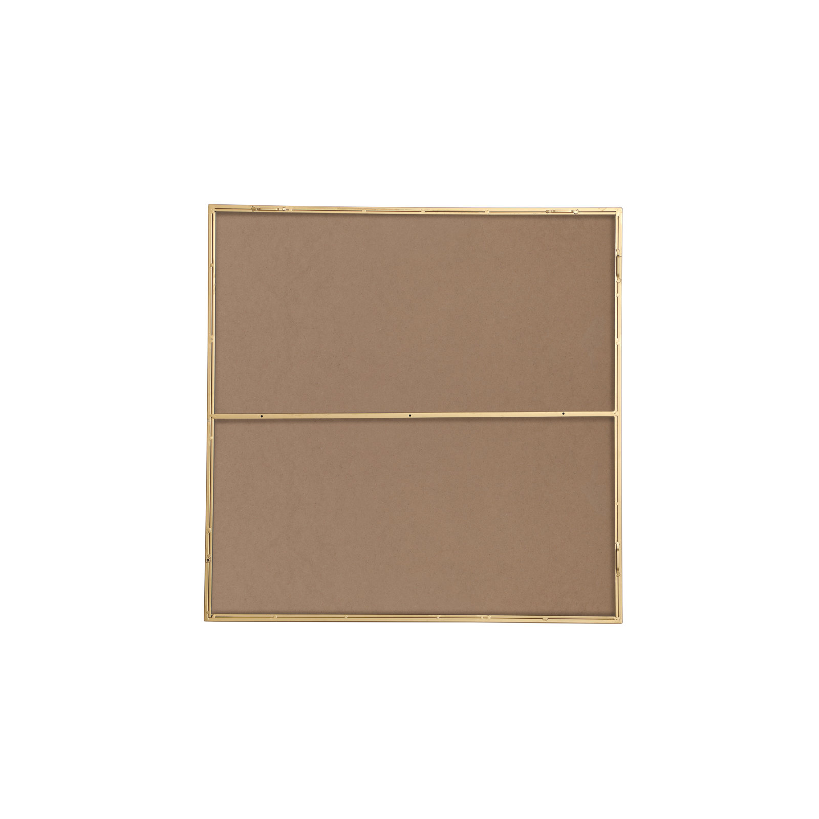 Sabine Metal Rectangle Wall Mirror, 36" x 36", Brass
