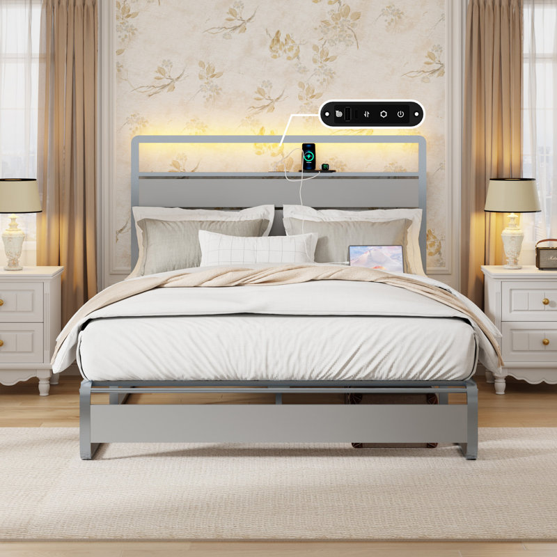 Queen Size Metal Bed Frame