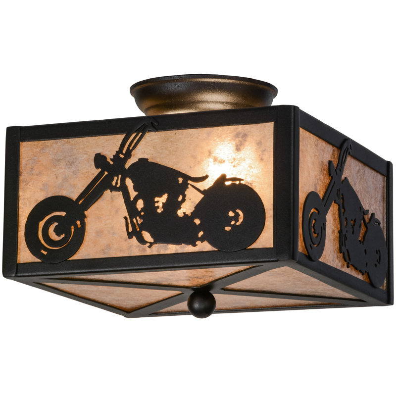 Plafonnier encastré carré 2 lumières 14,5 po