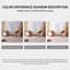 Ensemble de 2 chaises de réception en rotin de bois massif avec table d'appoint
