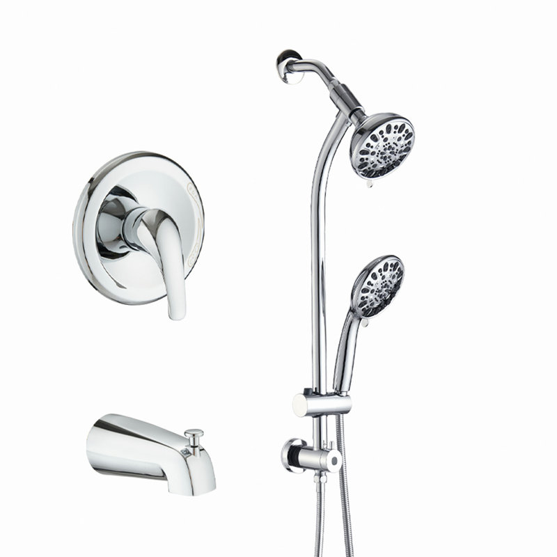 Tool-Free Shower Combo 7-Spray 1.8GPM, Chrome
