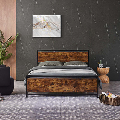 Mimoza Metal Slat Bed