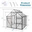 Base surélevée en polycarbonate pour serre-111176885-111176888