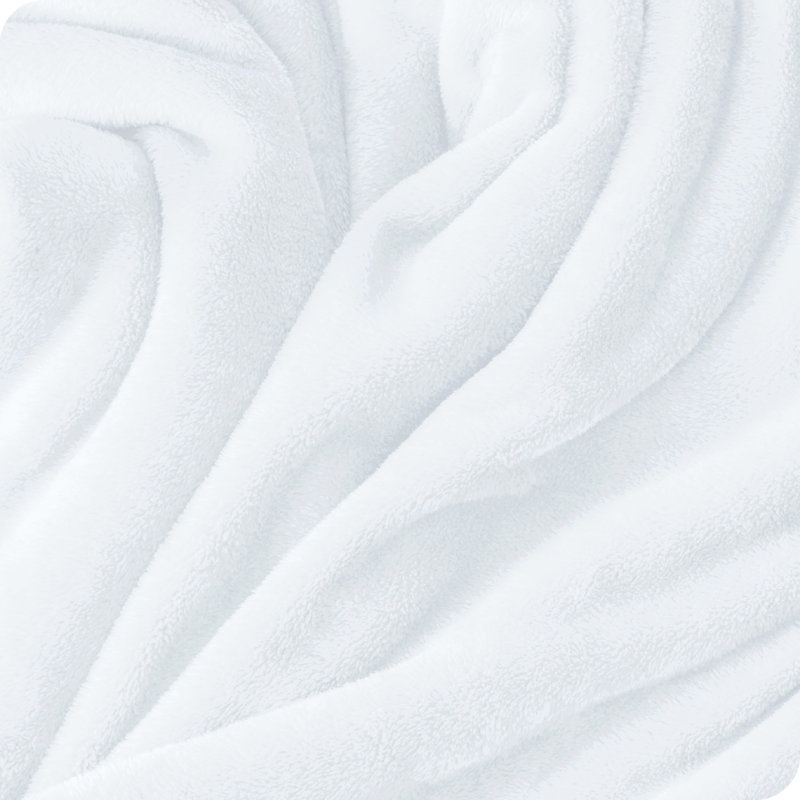 Bare Home Microplush Fleece Blanket - Fuzzy, Warm, Bed/Throw Blanket, White, Twin