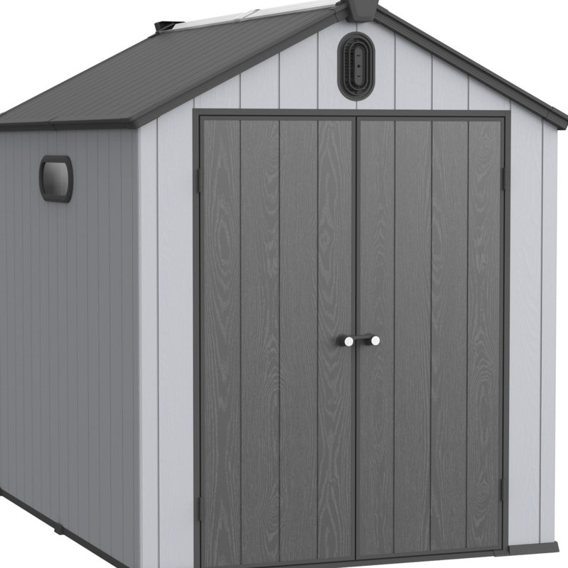 6*8Ft Plastic Backyard Shed - Ample Storage & Easy Assembly Outdoor For Tools Access