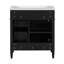 Meuble-lavabo de 30 po avec lavabo supérieur, armoire de rangement moderne avec 2 tiroirs et un tiroir basculant, meuble-lavabo simple (identique à SW000122AAE-1)-115898707