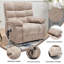Fauteuil inclinable de massage thermique Lift Lift à deux moteurs avec position infinie jusqu'à 350 LBS-1327330365