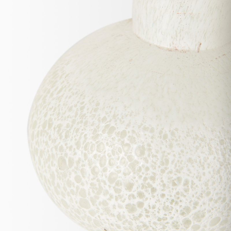 Vase de table en verre Danean, H 8,86 po x l 6,89 po x P 6,89 po