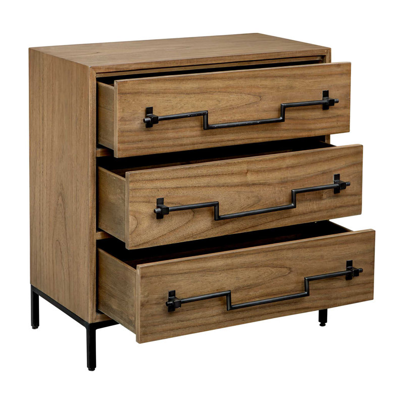 Commode d'appoint en bois naturel Uttermost Jory