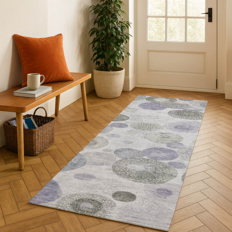 Premium Machine Washable Jakiyra AMF1896 Geometric Rug, Runner 2'3" x 7'6"