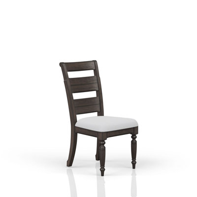 Chaise d'appoint rembourrée à dossier en échelle