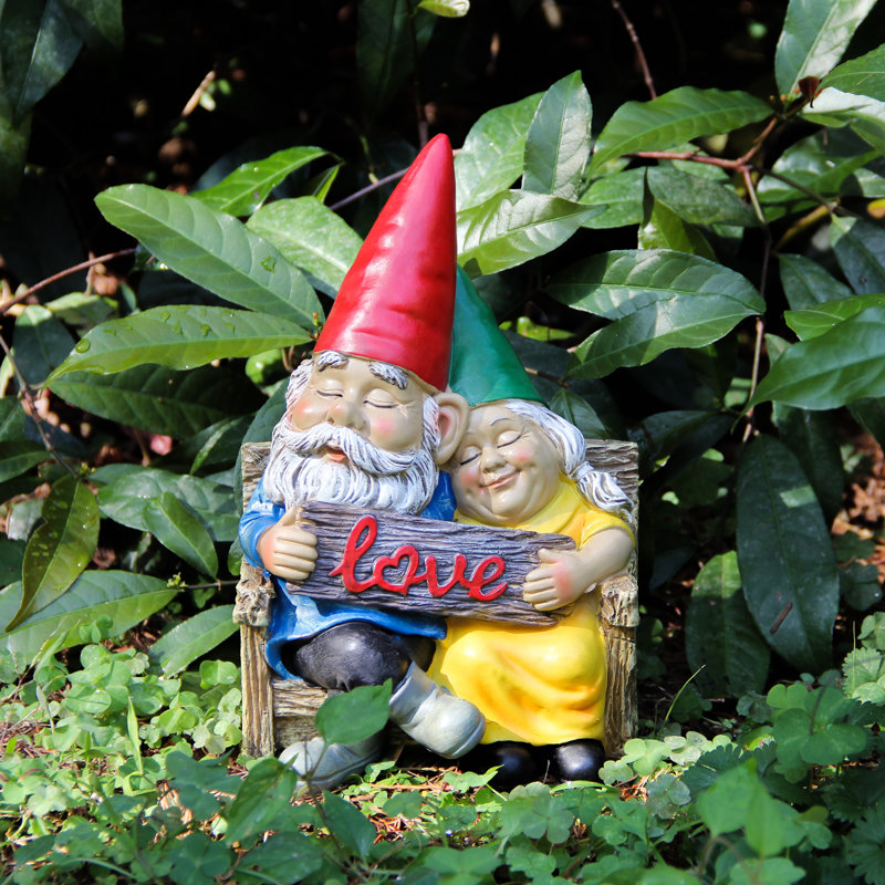 Statue de gnome Forever Love Couple 