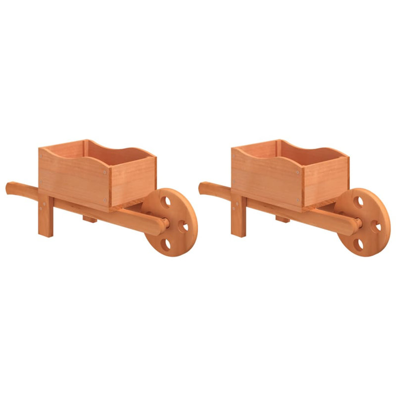 Wheelbarrow Planters 47x15x19 cm Solid Wood Fir