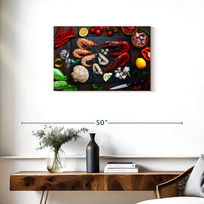 Yarlin cuisine des fruits de mer, H 20 po x l 30 po