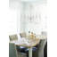 Lustre 6 lumières style français Bourassa 33, hauteur réglable, finition bois blanc délavé