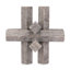 Sagebrook Home 7X7" Marble Geometric Orb, Grey
