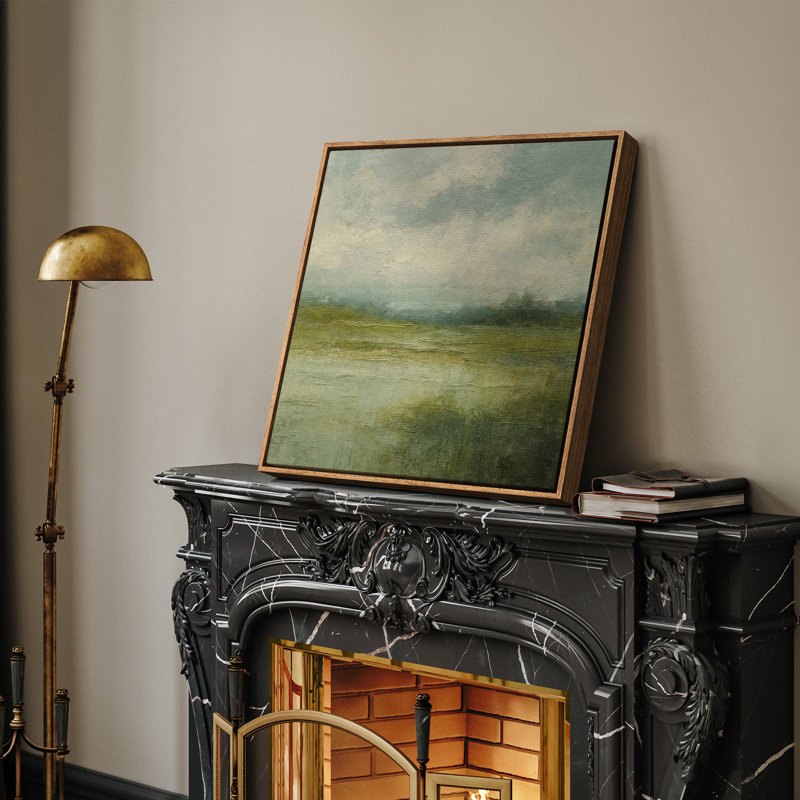 Art mural encadré abstrait rétro antique classique pour chambre à coucher, H 24 po x l 24 po, Naturel