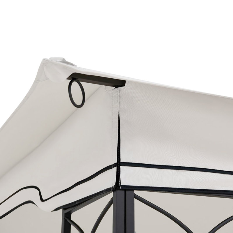 Auvent de remplacement pour pavillon de jardin extérieur, toit de tente de pavillon à deux niveaux seulement (cadre non inclus)