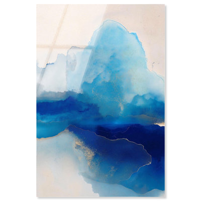 «Water Diptych I Blue Decor», reproduction acrylique par Art Remedy