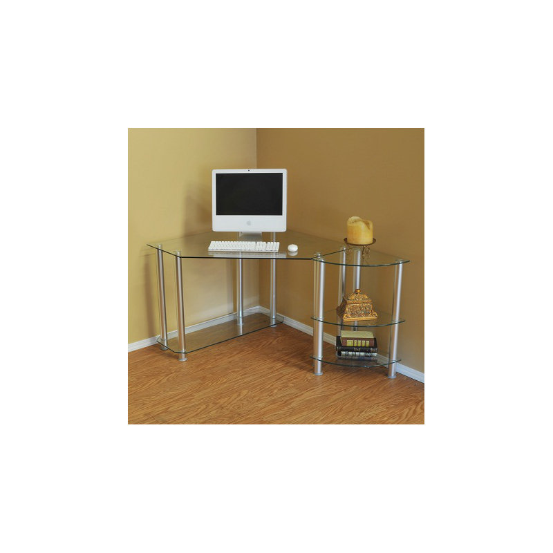 Bureau d'ordinateur avec extension