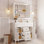 Meuble-lavabo 36 po avec lavabo supérieur et armoire à miroir