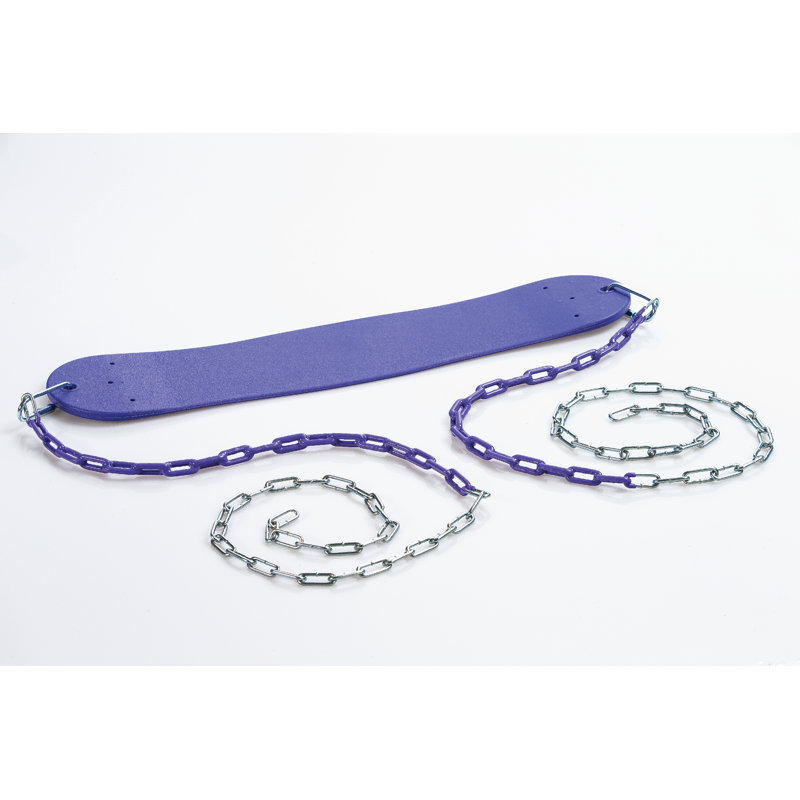 Siège de balançoire ultime avec chaînes, supporte jusqu'à 250 lb, Violet