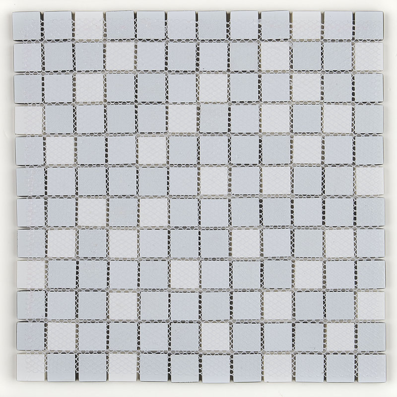 Carreau de mosaïque murale en verre 1 "x 1" Geneva, Mélange de soirées classique