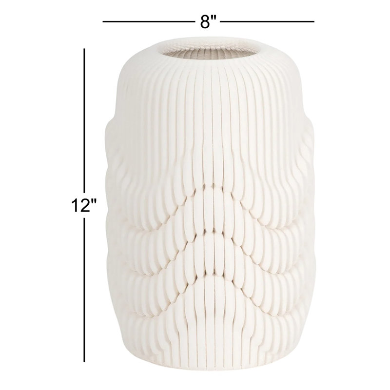 Alaina Handmade Table Vase, 12" H x 8" W x 8" D