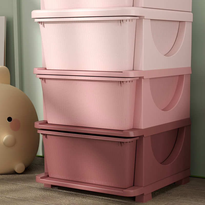 Glison Kids Dresser, Pink