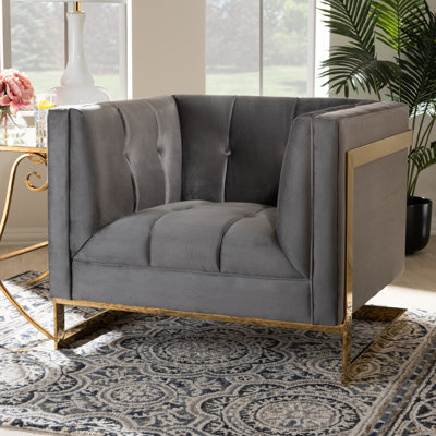 Belva Velvet Armchair
