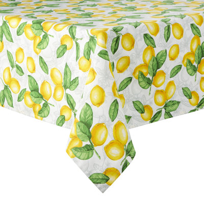 Martha Stewart Lots Of Lemons Tablecloth Single Pack In Yellow