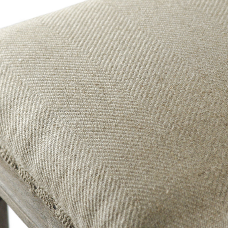 Lille Upholstered Dining Bench, Beige