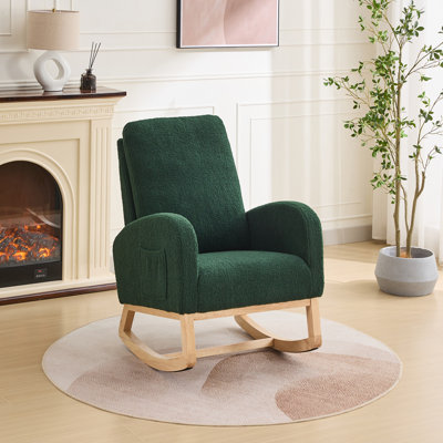 Chaise berçante pour chambre de bébé 27,2 po Roomfitter, fauteuil berçant Sherpa