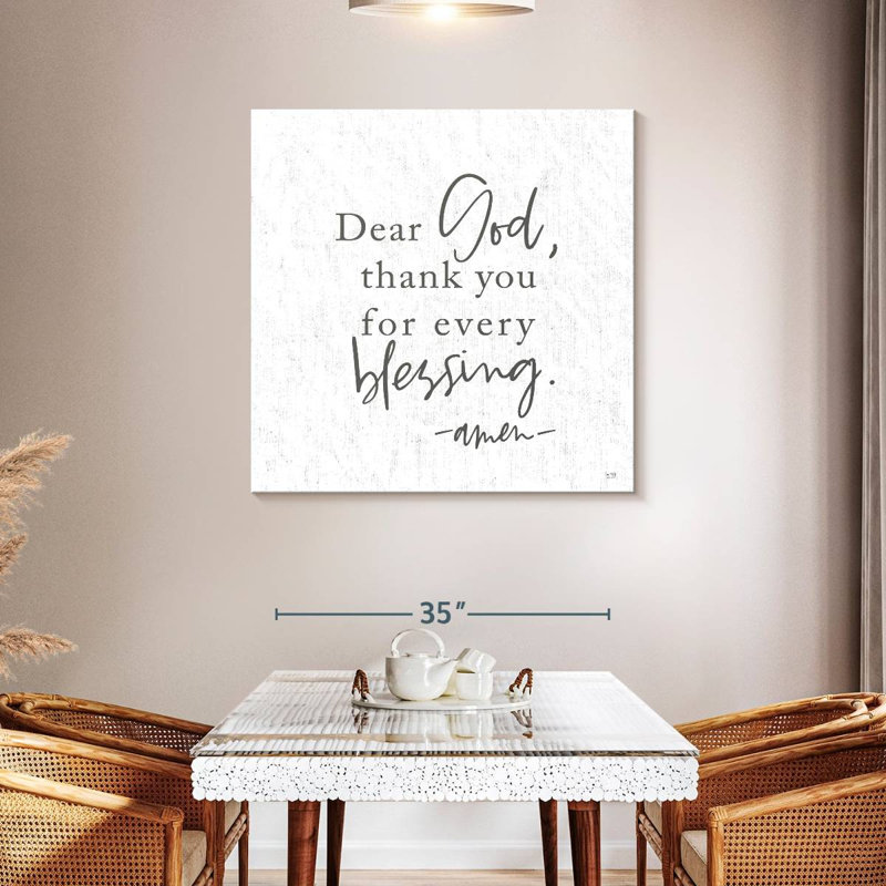 Tergel Thank You For Every Blessing, 39" H x 39" W
