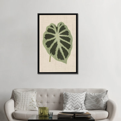 " Leaves On Linen II " by Unknown Artist