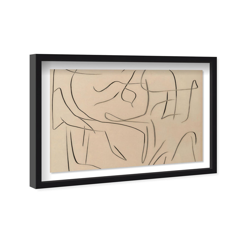Oliver Gal Digital Dreamscape IV Abstract - Luxury Shadowbox Framed Wall Art, 17.5" H x 25.5" W, Black
