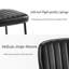 Chaises de salle à manger en cuir et métal (ensemble de 2)-497107960