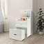 Vanity Desk Small Makeup Vanity With Mirror And 3 Drawers-1628771358