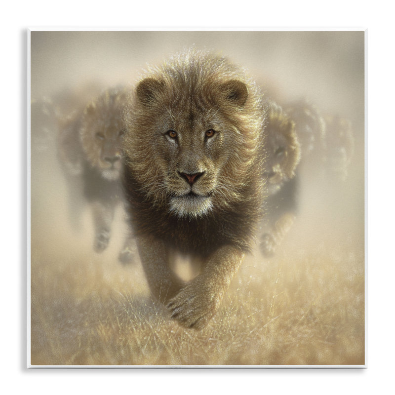 Plaque murale «Eat My Dust Lions», conception par Collin Bogle
