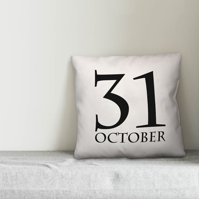  October 31 Throw Pillow