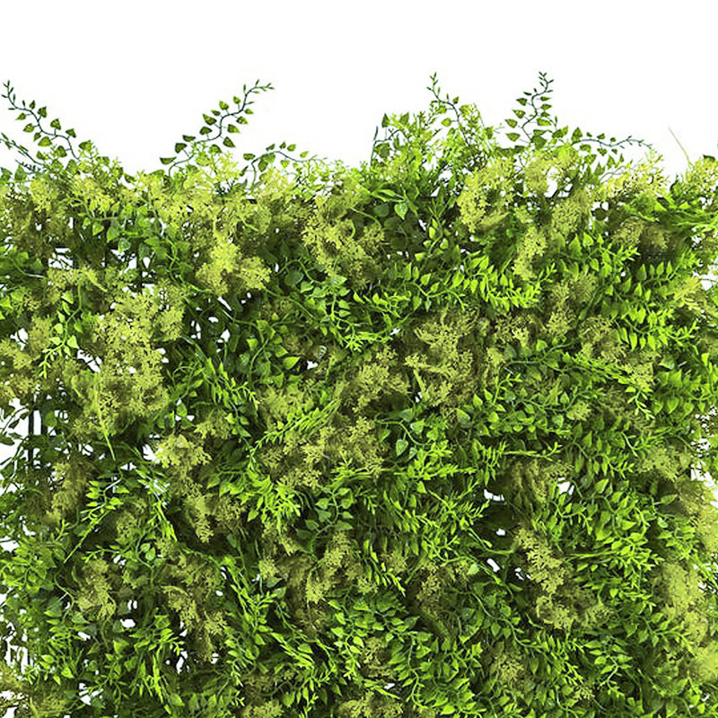 24" Artificial Fern Grass Greenery Wall Panel Hedge Backdrop Privacy Screen