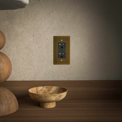 Ozarke Brass Power Outlet
