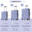 Valise à roulettes Hardshell 3 pièces avec valise TSA