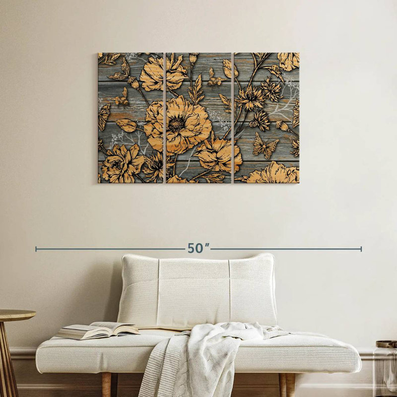 Harnek Rustic Floral, 24" H x 38" W