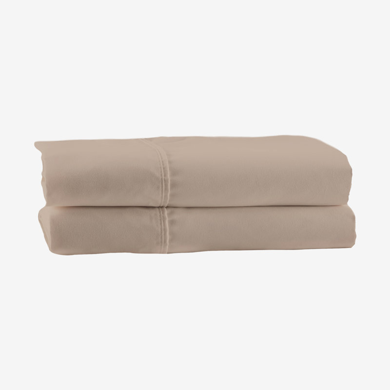 Eternal Double-Brushed 2pc. Pillowcase Set, Standard Pillowcase, Taupe