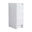 Combinaison d'armoire de rangement autoportante pour la salle de bain, portes et tiroirs à fermeture en douceur, blanc brillant, contreplaqué, emballage KD (convient pour la salle de bain, la cuisine, la salle d'étude, la chambre à coucher)