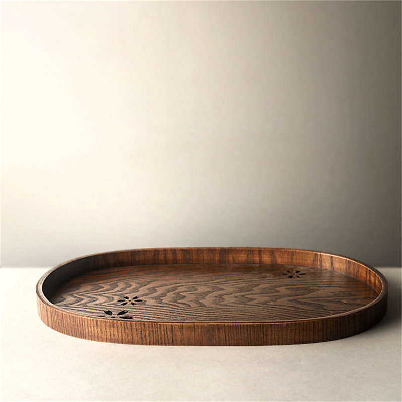 Domunique Wood Tray, 0.98" H x 9.65" W x15.35" D