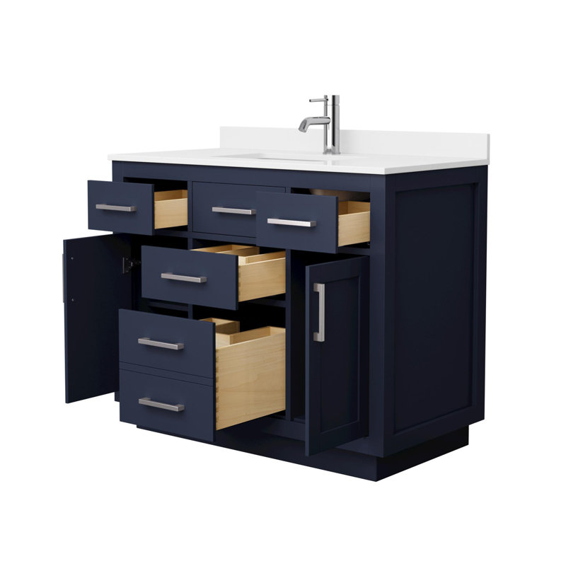 Beckett TK 42'' W Vanity, Brushed Nickel, Single